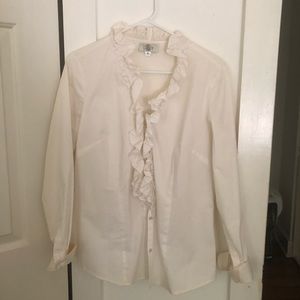 Tuxedo blouse Ann Taylor loft